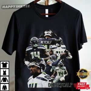 DK Metcalf Vintage Bootleg Fans Gifts NFL T Shirt (3)