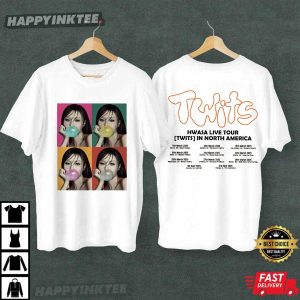 Hwasa 2025 Live Tour Twits In North America Kpop Music T Shirt (2)