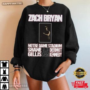 Zach Bryan Notre Dame Stadium 2025 T Shirt (4)