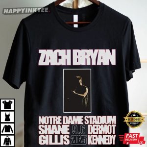 Zach Bryan Notre Dame Stadium 2025 T Shirt (2)