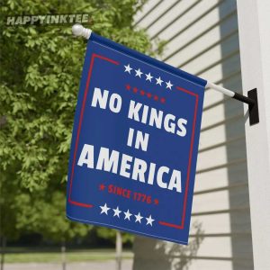 No Kings In America Anti Trump Flag