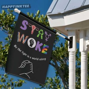 Stay Woke Be The Light In A World Asleep LGBTQ Flag (3)