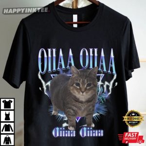 OIIA OIIA Spinning Cat Funny Cat Meme Bootleg T Shirt (2)