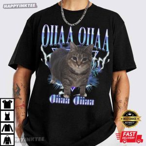 OIIA OIIA Spinning Cat Funny Cat Meme Bootleg T Shirt (3)