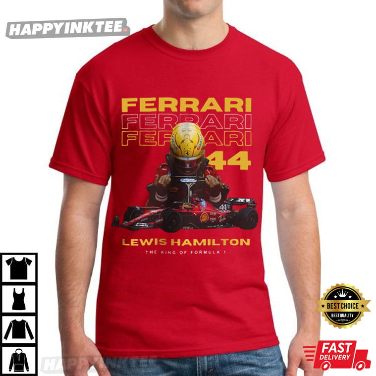 Lewis Hamilton Racing Gift F1 Ferrari 2025 Season T-Shirt Lewis Hamilton Racing Gift F1 Ferrari 2025 Season T-Shirt