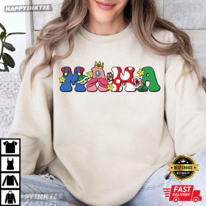 Super Mario Mama Movie Series Mother’s Day T Shirt 1