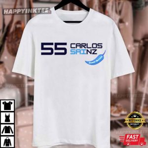 Carlos Sainz Williams Racing F1 Driver 2025 Formula 1 T Shirt 2
