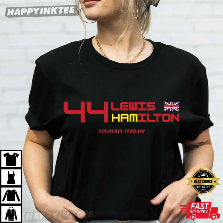 Lewis Hamilton Scuderia Ferrari F1 2025 Formula 1 Driver T-Shirt Lewis Hamilton Scuderia Ferrari F1 2025 Formula 1 Driver T-Shirt