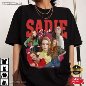 Sadie Sink Actress Vintage Bootleg Style T-Shirt