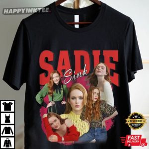 Sadie Sink Actress Vintage Bootleg Style T Shirt (2)