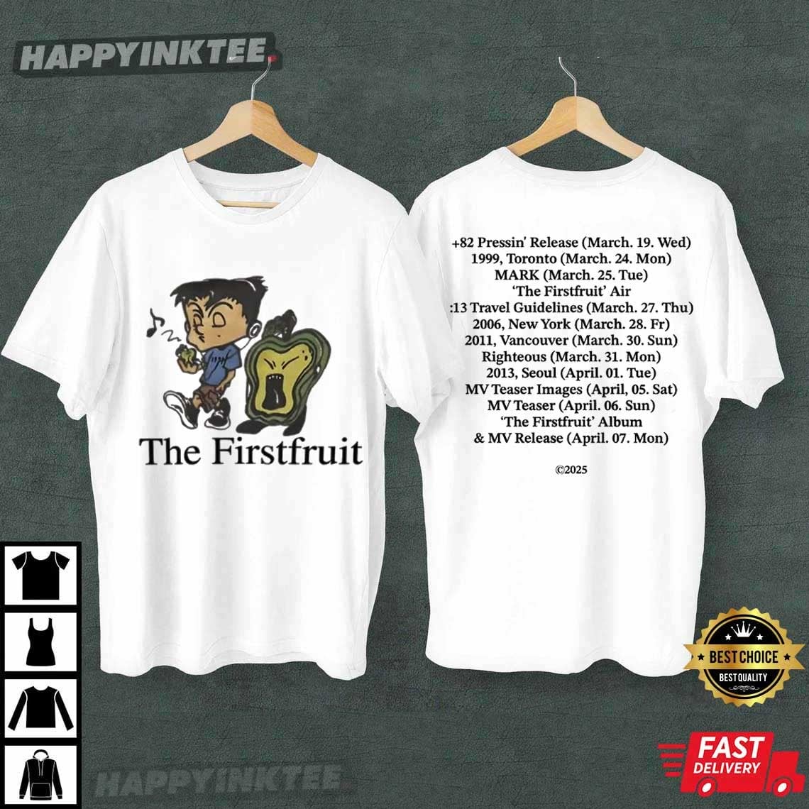 Mark Lee The Firstfruit +82 Pressin Release Music T-Shirt Mark Lee The Firstfruit +82 Pressin Release Music T-Shirt