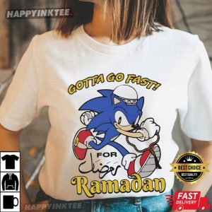 Sonic The Hedgehog Gotta Go Fast For Ramadan T Shirt (4)