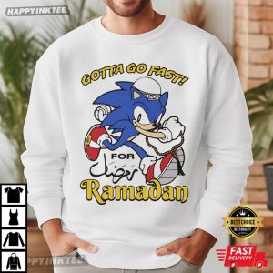 Sonic The Hedgehog Gotta Go Fast For Ramadan T Shirt (1)