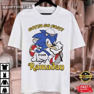 Sonic The Hedgehog Gotta Go Fast For Ramadan T Shirt (2)