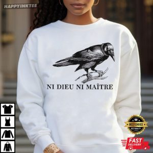 Ni Dieu Ni Maître Neither God nor Master Anti Authoritarian T Shirt (1)
