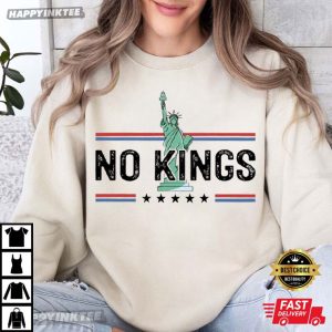 Statue Of Liberty No Kings In America T Shirt (1)