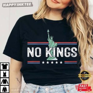 Statue Of Liberty No Kings In America T Shirt (2)