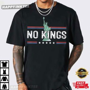 Statue Of Liberty No Kings In America T Shirt (3)