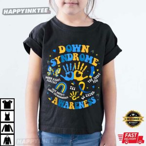 Down Syndrome Awareness Heart Hand Support T-Shirt