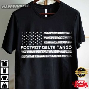 Foxtrot Delta Tango Funny US Flag FDT Anti Trump T Shirt (2)