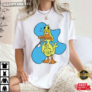 Golden Sick Duck Cartoon T Shirt (4)
