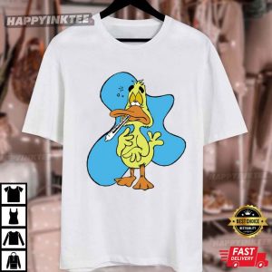 Golden Sick Duck Cartoon T Shirt (2)