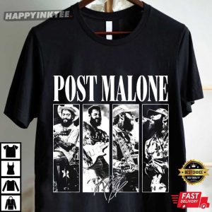 Post Malone Signature Album Tour Music T Shirt (2)