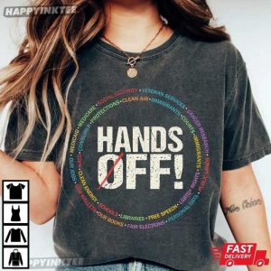 Hands Off Protest Political Activism T Shirt (2)