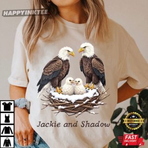 Jackie And Shadow Bald Eagle Lover T Shirt (4)