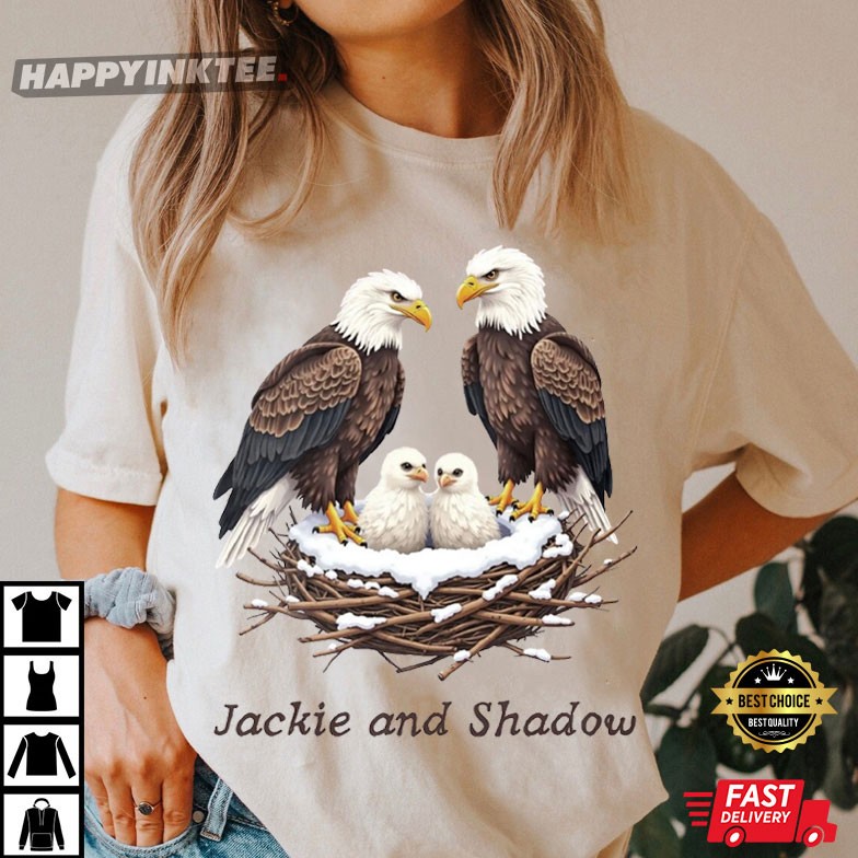 Jackie And Shadow Bald Eagle Lover T-Shirt Jackie And Shadow Bald Eagle Lover T-Shirt