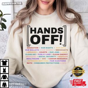 Hands Off Education Our Rights Our Data Political Activism T Shirt (4)