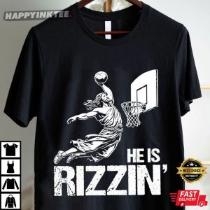 He Is Rizzin Funny Jesus Playing Basketball T Shirt (2)