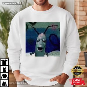 Cursed Plankton Funny Creepypasta Meme T Shirt (1)
