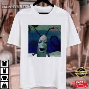 Cursed Plankton Funny Creepypasta Meme T Shirt (2)