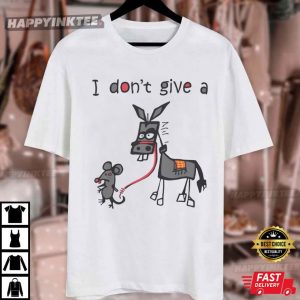 I Don't Give A Rats Ass Funny Rat Donkey T Shirt (3)