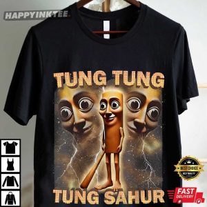 Tung Tung Tung Sahur Funny Brainrot Meme Gen Z T Shirt (2)