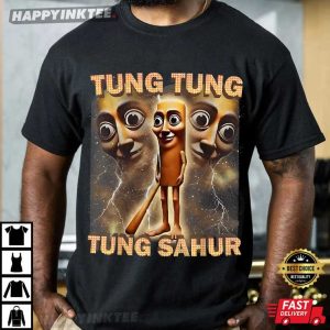 Tung Tung Tung Sahur Funny Brainrot Meme Gen Z T-Shirt