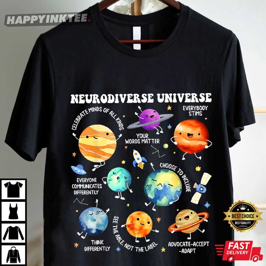 Neurodiverse Universe Neurodiversity Autism Awareness T-Shirt Neurodiverse Universe Neurodiversity Autism Awareness T-Shirt