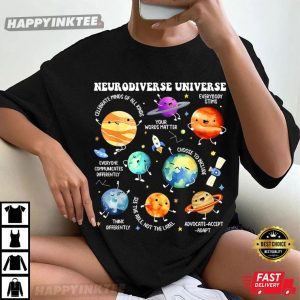 Neurodiverse Universe Neurodiversity Autism Awareness T Shirt (3)