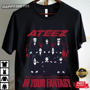 ATEEZ 2025 World Tour In Your Fantasy Kpop Music T Shirt (2)