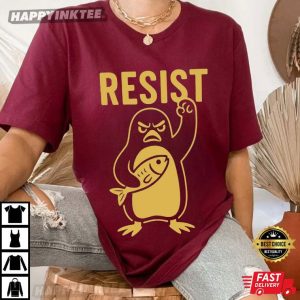 Penguins Resist Anti Trump Tariffs T Shirt (3)