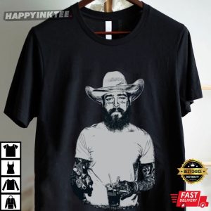 Post Malone Cowboy Western Gift For Fans Music T Shirt (2)
