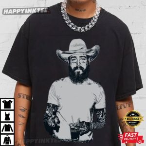 Post Malone Cowboy Western Gift For Fans Music T-Shirt