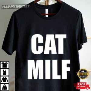 Cat Milf Funny T Shirt (2)
