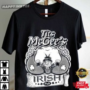 Tits McGee's Irish Pub St Patrick's Day T Shirt (2)