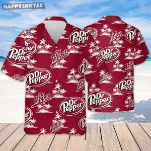 Doctor Pepper Palm Tree Summer Hawaiian Shirt