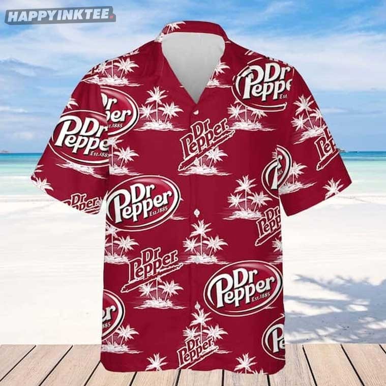 Doctor Pepper Palm Tree Summer Hawaiian Shirt Doctor Pepper Palm Tree Summer Hawaiian Shirt