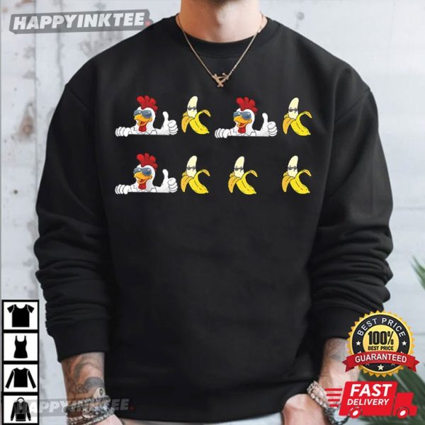 Chicken Banana Song Funny Teens Kids Gift T-Shirt