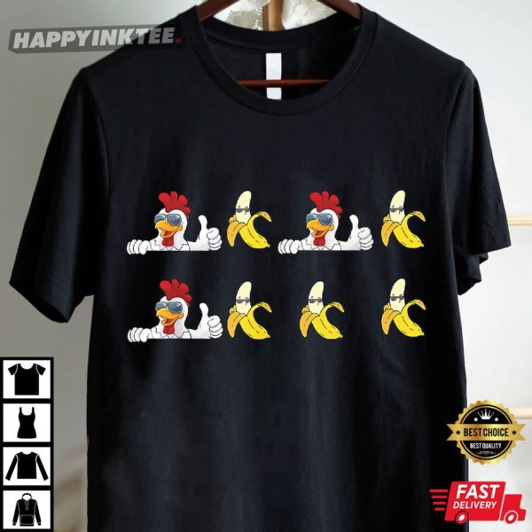 Chicken Banana Song Funny Teens Kids Gift T-Shirt