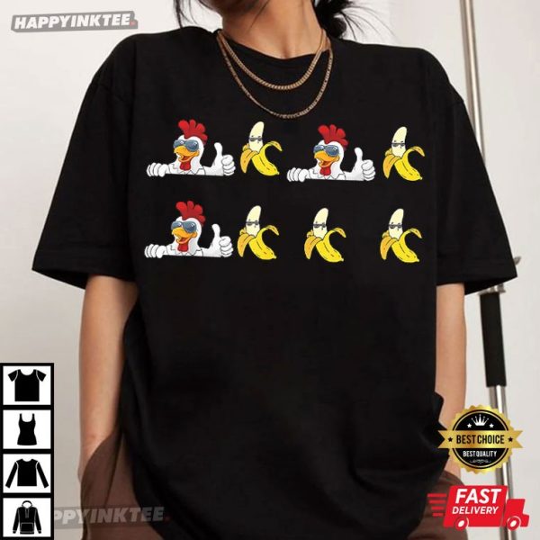 Chicken Banana Song Funny Teens Kids Gift T-Shirt